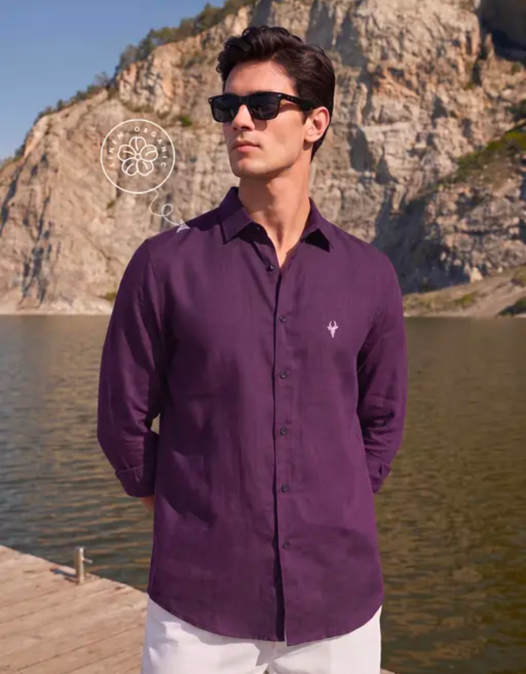 Purple Linen shirt