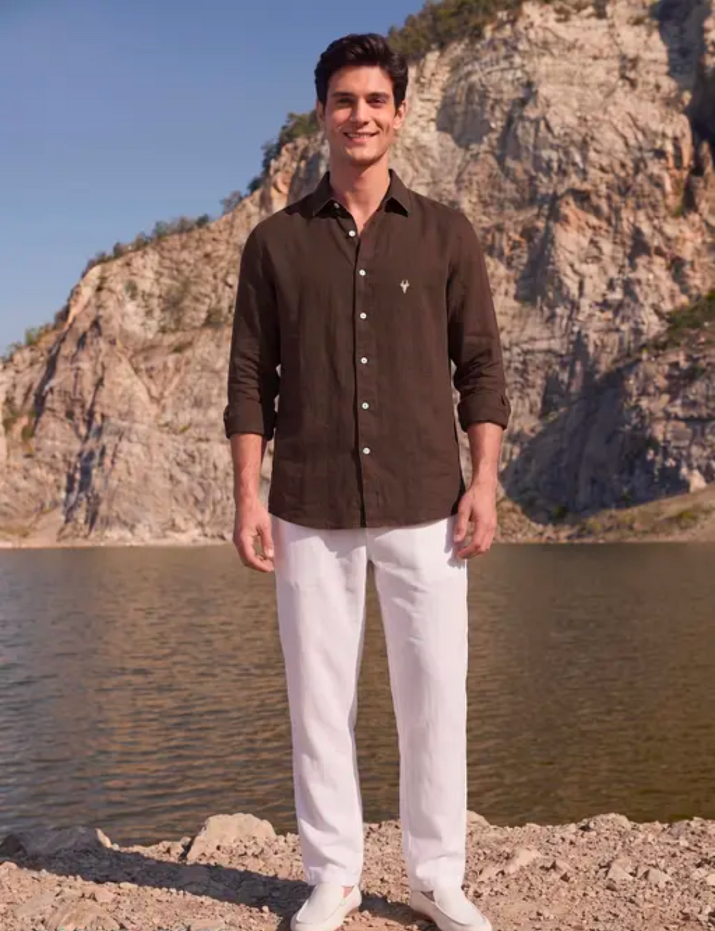 Brown Linen Shirt
