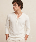 Cream henley shirt