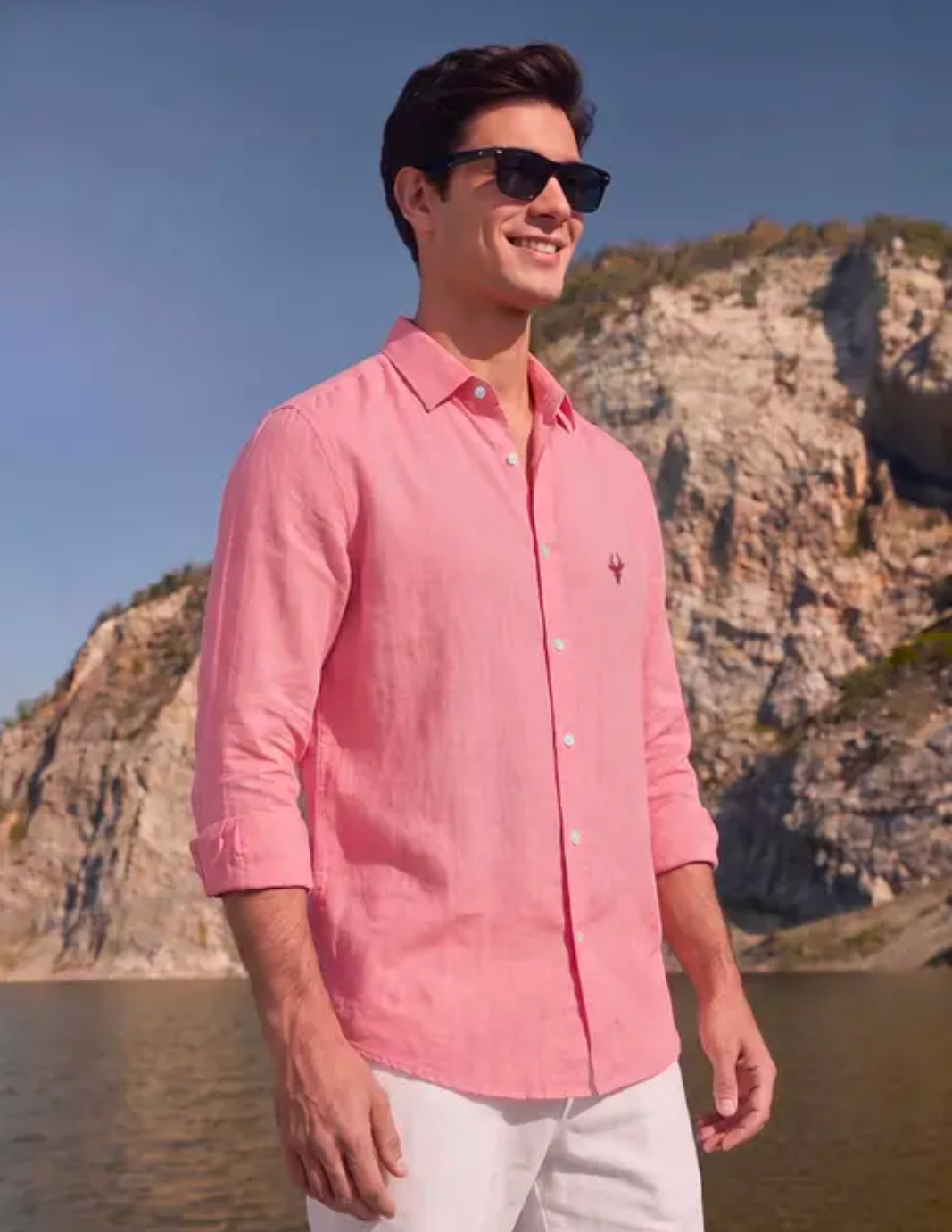 Pink Linen Shirt