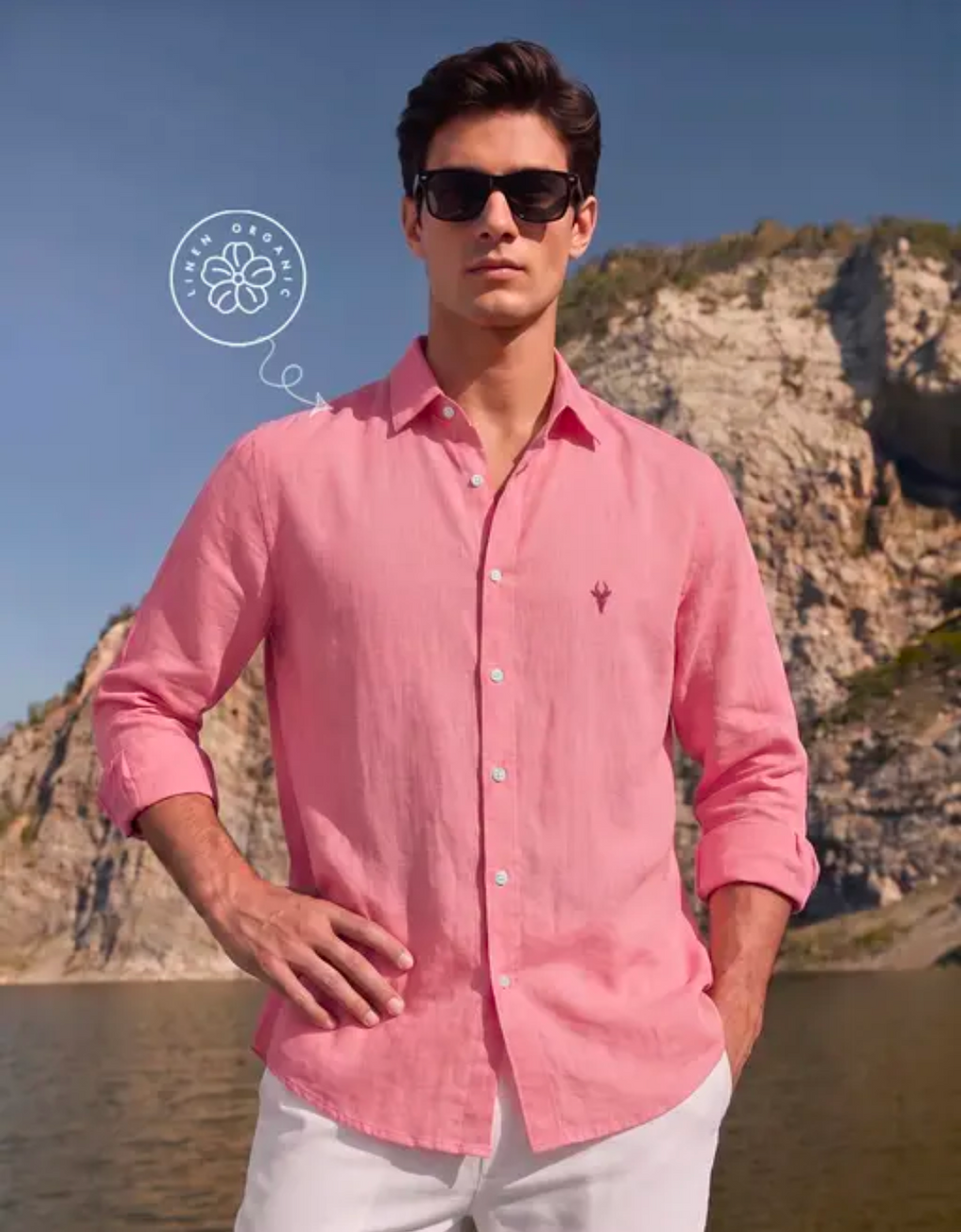 Pink Linen Shirt