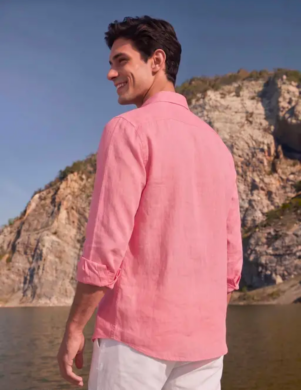 Pink Linen Shirt