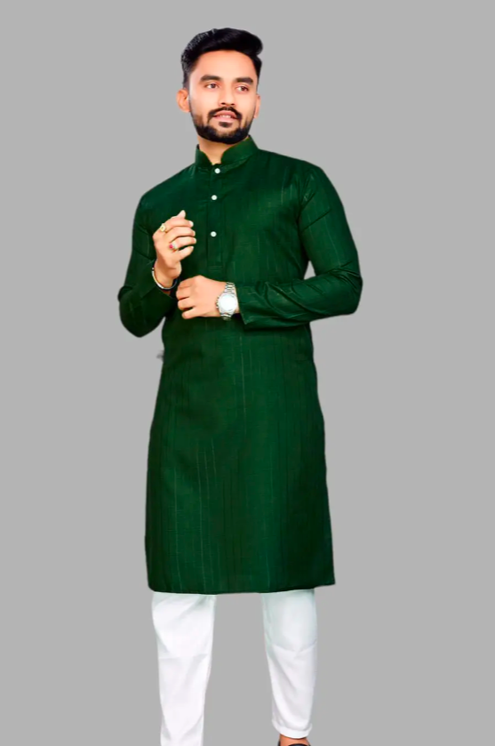 Men's Emrald Green Kurta