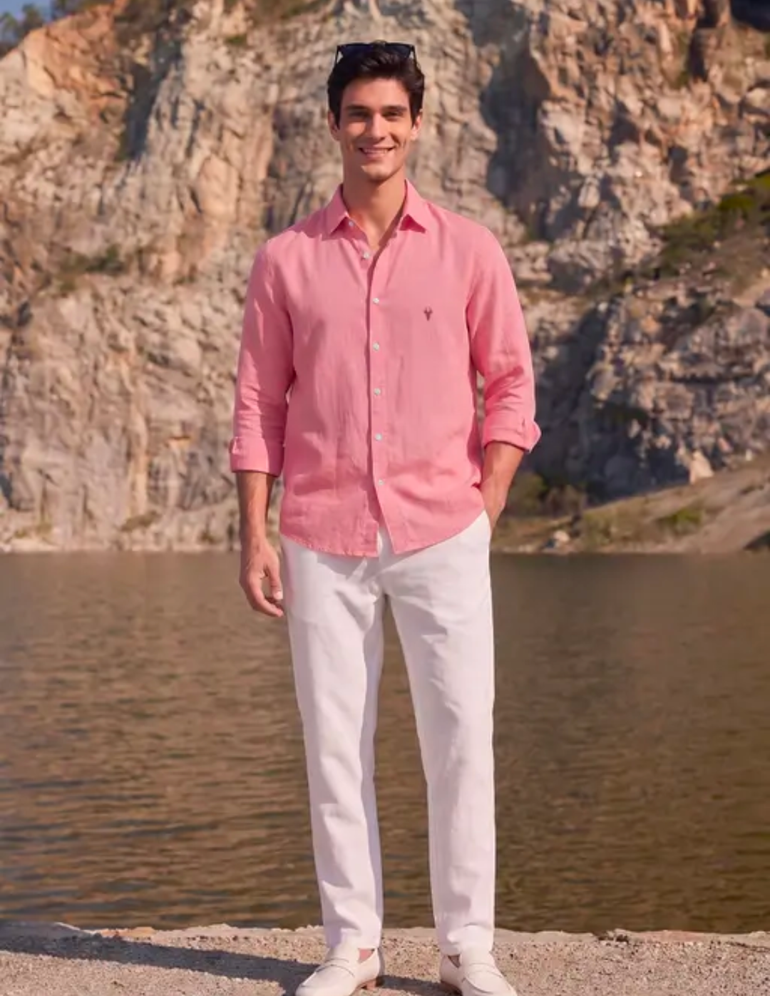 Pink Linen Shirt