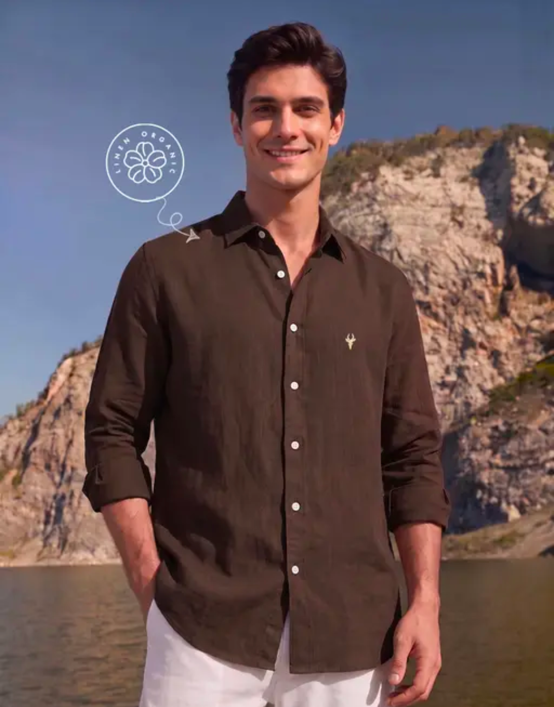 Brown Linen Shirt