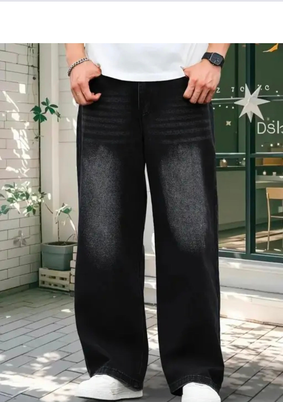 Men’s Black Baggy Jeans