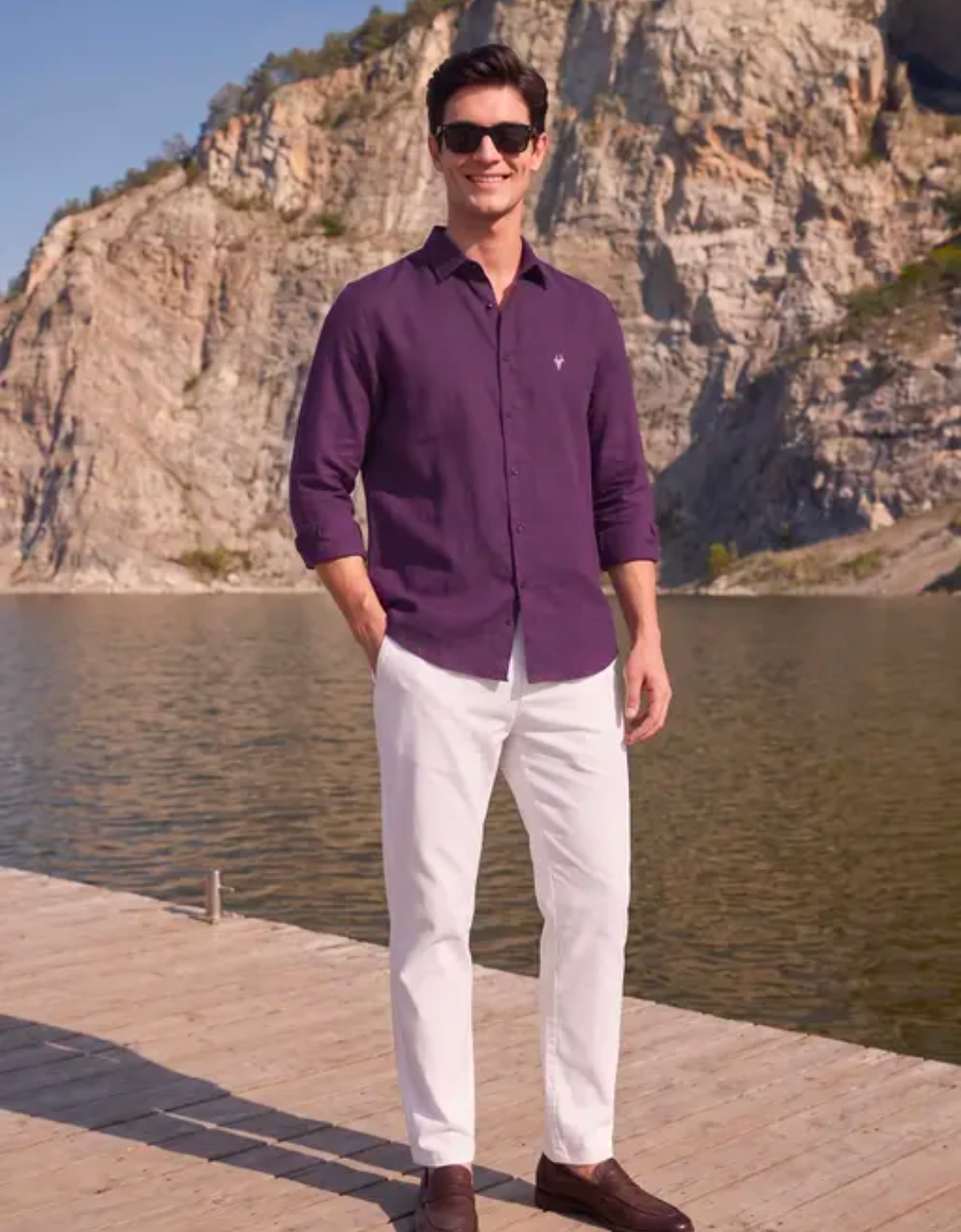 Purple Linen shirt